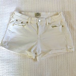J.crew white denim cutoffs